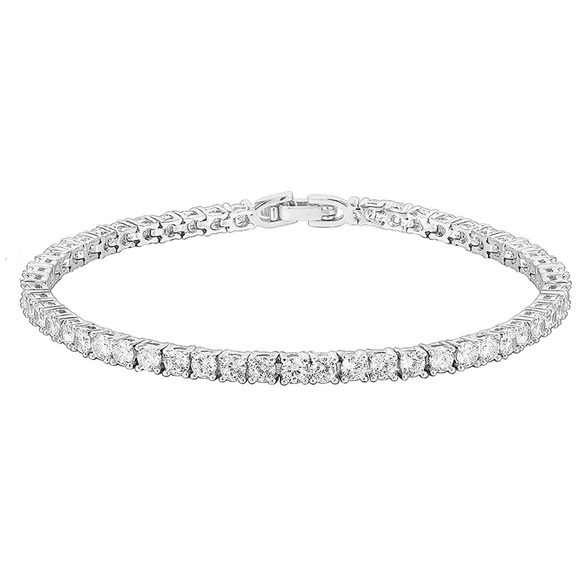 14K Gold Plated Cubic Zirconia Tennis Bracelets - Picture 2 of 12